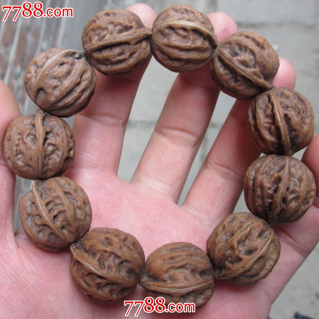 核桃手串小核桃手串文玩核桃手串精品核桃手串-价格:300元-se23272442-核桃雕-零售-7788收藏__中国收藏热线